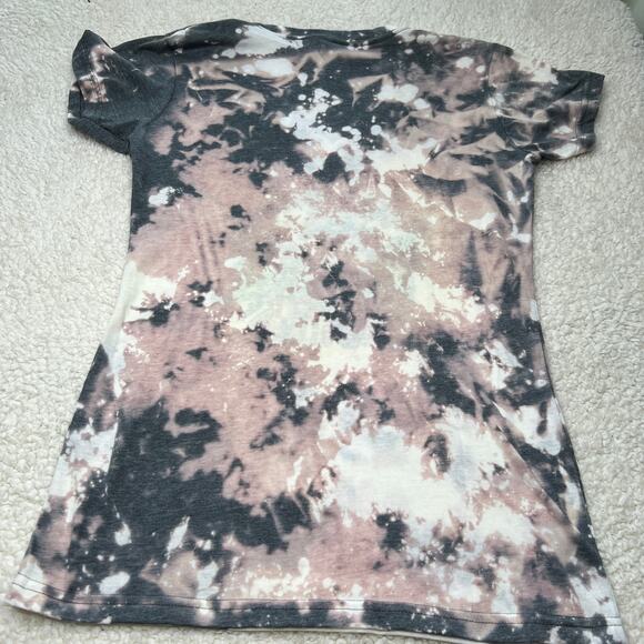 Holiday Dead Inside But Jolly AF Bleached Black Tee Large - Picture 5 of 7